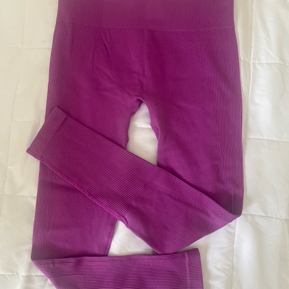 Ladies Savvi Purple Leggings Large